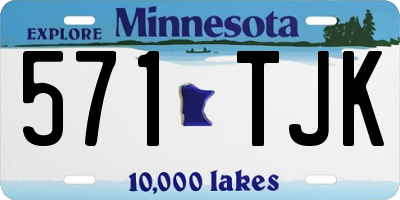 MN license plate 571TJK
