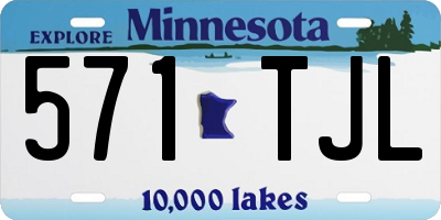 MN license plate 571TJL