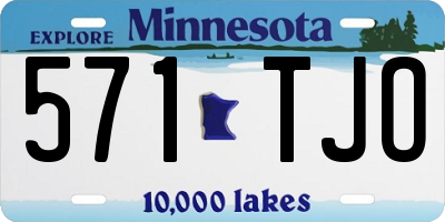 MN license plate 571TJO