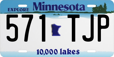 MN license plate 571TJP
