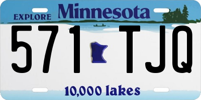 MN license plate 571TJQ