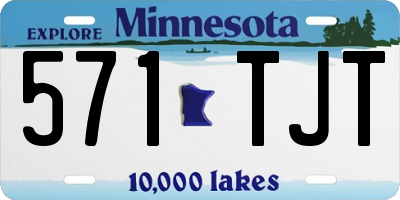MN license plate 571TJT