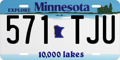 MN license plate 571TJU