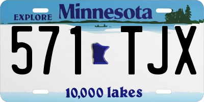MN license plate 571TJX
