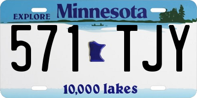 MN license plate 571TJY