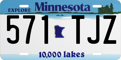 MN license plate 571TJZ
