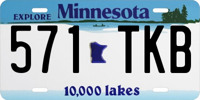 MN license plate 571TKB