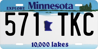 MN license plate 571TKC
