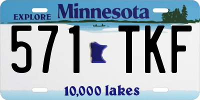 MN license plate 571TKF