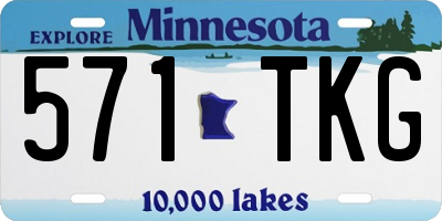 MN license plate 571TKG