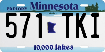 MN license plate 571TKI