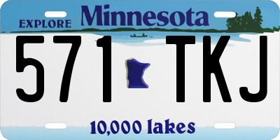 MN license plate 571TKJ