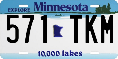 MN license plate 571TKM