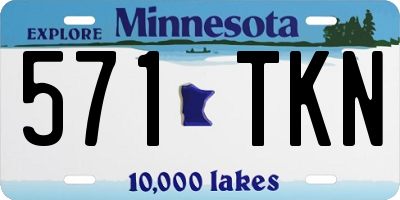 MN license plate 571TKN