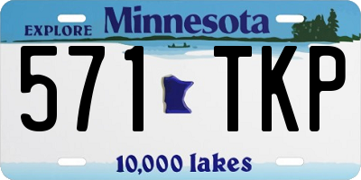 MN license plate 571TKP