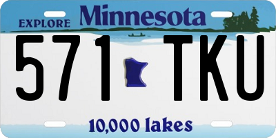 MN license plate 571TKU