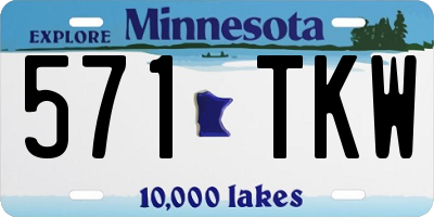 MN license plate 571TKW