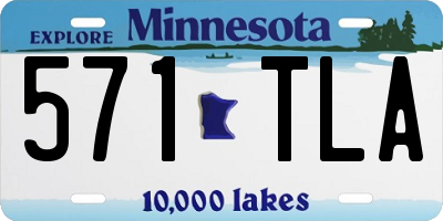 MN license plate 571TLA