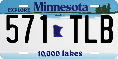 MN license plate 571TLB