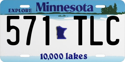 MN license plate 571TLC