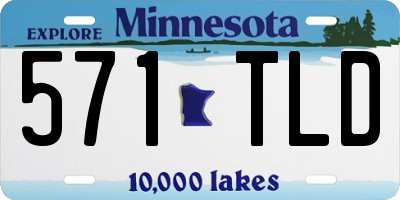 MN license plate 571TLD