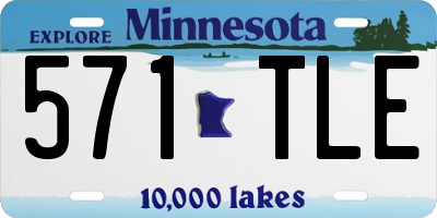 MN license plate 571TLE