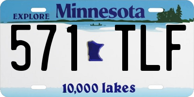 MN license plate 571TLF