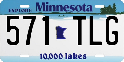 MN license plate 571TLG
