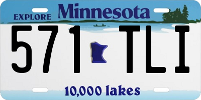 MN license plate 571TLI