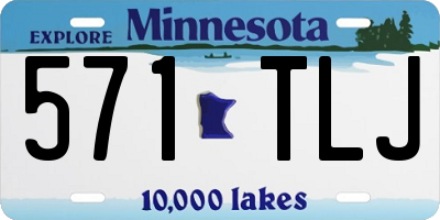 MN license plate 571TLJ
