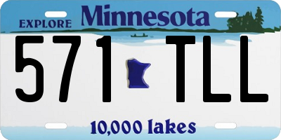 MN license plate 571TLL
