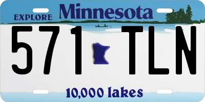 MN license plate 571TLN