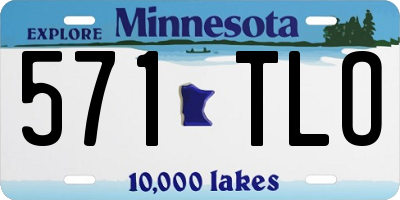 MN license plate 571TLO