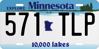 MN license plate 571TLP