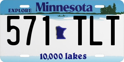 MN license plate 571TLT