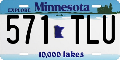 MN license plate 571TLU