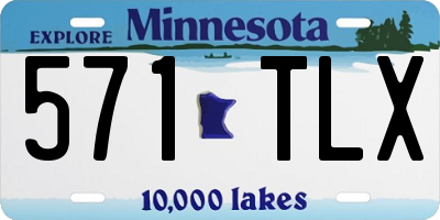 MN license plate 571TLX