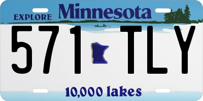MN license plate 571TLY