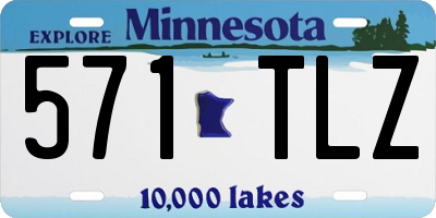 MN license plate 571TLZ