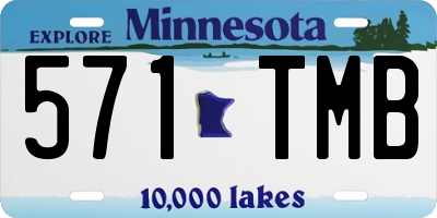 MN license plate 571TMB