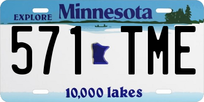 MN license plate 571TME