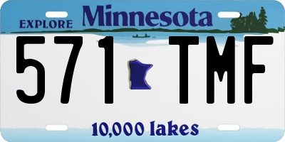 MN license plate 571TMF