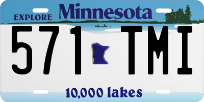 MN license plate 571TMI
