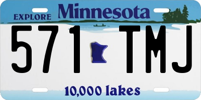 MN license plate 571TMJ