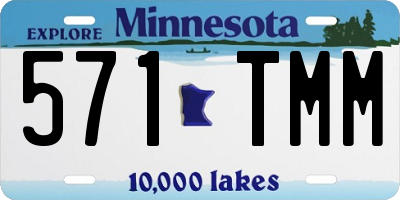 MN license plate 571TMM