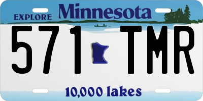 MN license plate 571TMR