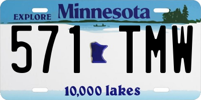 MN license plate 571TMW