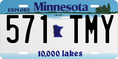 MN license plate 571TMY