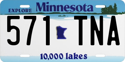 MN license plate 571TNA