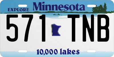 MN license plate 571TNB
